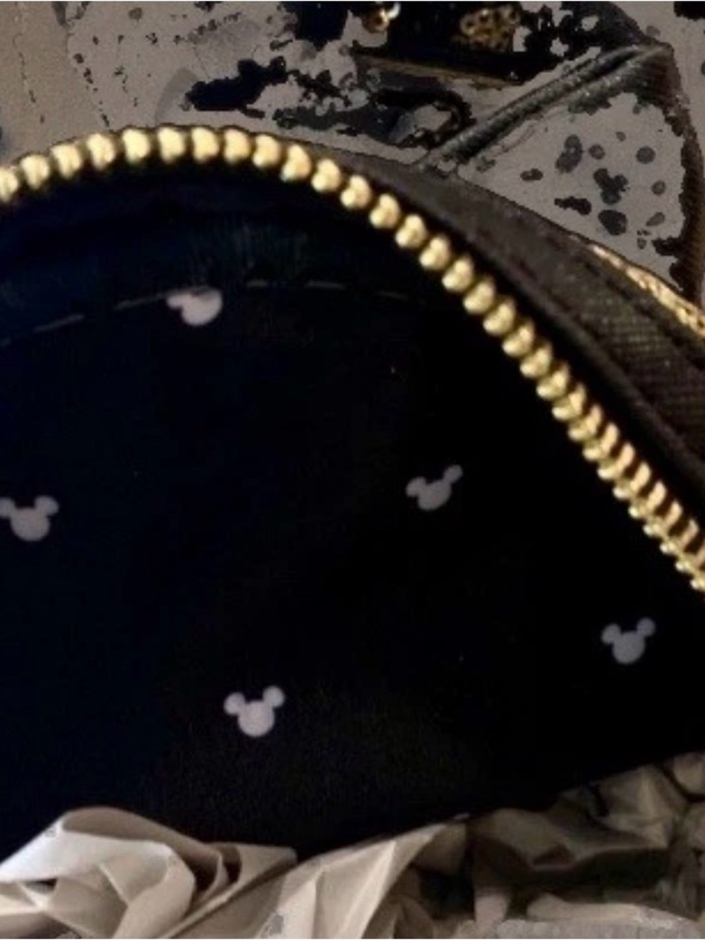 NEW Disney Parks Loungefly Animal Kingdom Leopard Print Sequin Mini Backpack Bag - Picture 5 of 5